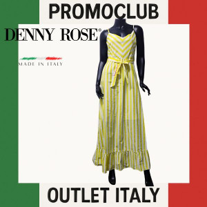 Рокля Denny Rose Jeans, жълта, 100% памук, размер 42, Италия